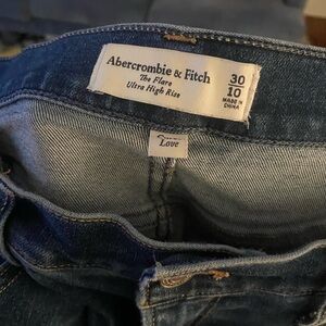 Abercrombie Curve Love High Rise Flare Jeans